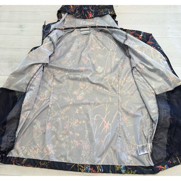 Columbia Black Floral Women's Jacket - Picture 8 of 10